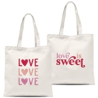 Bolsa de tela Love - DCasa - 1 unidad