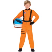 Disfraz de astronauta de la Nasa naranja infantil