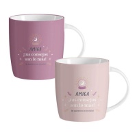 Taza de 350 ml Amiga tus consejos son lo mas - 1 unidad