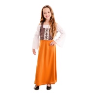 Disfraz de mesonera medieval para niña