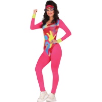 Disfraz de runner colorido para mujer