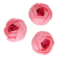 Obleas de flores de rosas de 3,5 cm - FunCakes - 6 unidades