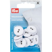 Botones de 1,5 cm lavables de lino - Prym - 18 unidades