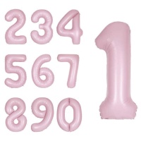 Globo de número rosa de 86,3 cm - Unique - 1 unidad