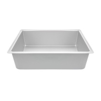 Molde rectangular de aluminio de 30 x 20 x 10 cm - Decora