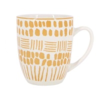 Taza de 350 ml estampado amarillo