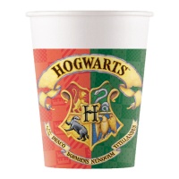 Vasos de Harry Potter Hogwarts Houses de 200 ml - 8 unidades