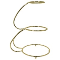 Soporte para tartas en forma de E con acabado dorado - PME - 3 alturas