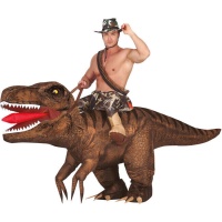 Disfraz de dinosaurio hinchable para adulto
