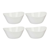 Bol de 1,2 L de porcelana con forma - 4 unidades