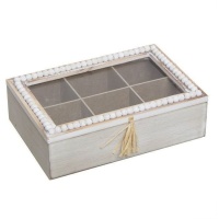 Caja para té Etnico de 24 x 16 x 7,5 cm - DCasa