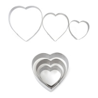 Cortadores de corazones - Sweetkolor - 3 unidades