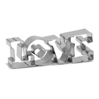 Cortador de mensaje de Love de 11,5 x 4 cm - Patisse