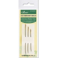 Agujas Huck para bordar de distintos grosores - Clover - 3 unidades