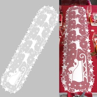 Camino de mesa de trineo calado de 1,83 x 46,5 cm