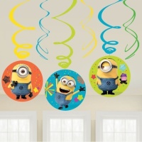 Colgantes decorativos de los Minions party - 6 unidades