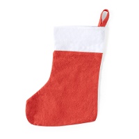 Calcetín de Navidad rojo clásico de 32 cm
