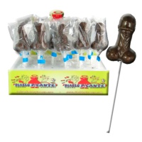 Piruleta de chocolate con forma de pene - 1 unidad