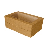 Caja de 19,5 x 11 x 7,5 cm para galletas kraft