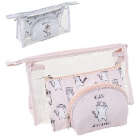 Neceser de Gatos de 24 x 15 x 8 cm - 3 unidades