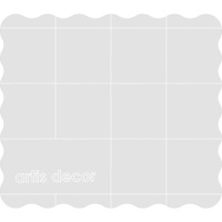 Base acrílica para sellos ergonómica cuadriculada de 7 x 8 x 0,8 cm - Artis decor