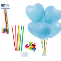 Centro de mesa para globos de colores - 8 piezas