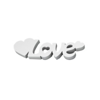 Figura de corcho Love corazones de 24 x 71 cm