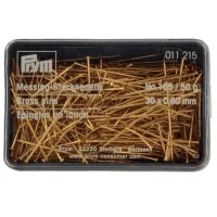 Alfileres dorados de 30 x 0,8 mm - Prym - 50 gr