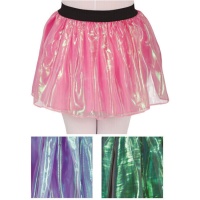 Falda de tutú iridiscente de colores infantil de 30 cm