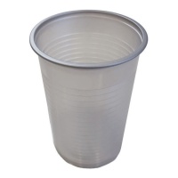 Vasos plateados de 200 ml - 20 unidades