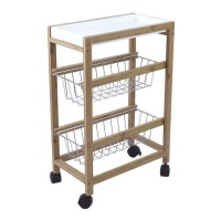 Carrito auxiliar de cocina de 60 x 40 x 22 cm