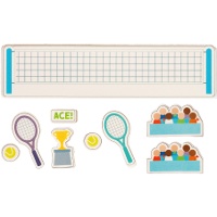 Decoración de azúcar 2D para tarta de Tenis - 9 piezas