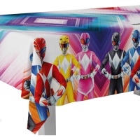 Mantel de Power Rangers de 1,80 x 1,20 m