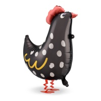 Globo de gallo negro de 48 x 60 cm - PartyDeco