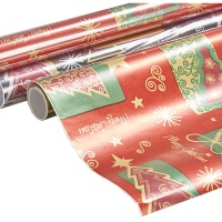 Papel de regalo Merry Christmas surtido de 0,7 x 2 m