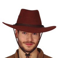 Sombrero de vaquero marrón
