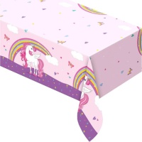 Mantel de Unicornio rosa de 1,20 x 1,80 m