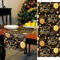 Camino de mesa de Happy New Year de 3 m