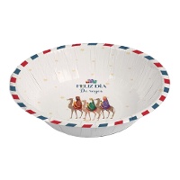 Bols de Reyes Magos blanco de 17,5 cm - 6 unidades