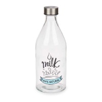 Botella de 1000 ml Milk con tapón de acero