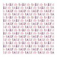 Papel de regalo Pink Elephant Floral de 76,2 x 1,52 m - unidad