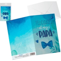 Tarjeta de felicitación Papá con pajarita