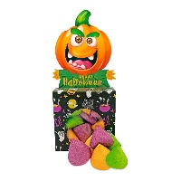 Caja silueta de calabaza de Halloween con nubes de 72 gr - 1 unidad