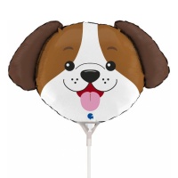 Globo de cabeza de perro de 29 x 19 cm - Grabo - 10 unidades