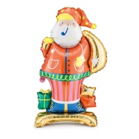 Globo de Papá Noel con regalos de 1,06 x 0,63 m - PartyDeco