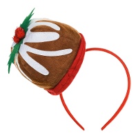 Diadema de cupcake con muérdago