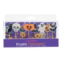 Pack de velas de Halloween de 8 cm - 8 unidades