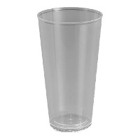 Vasos de 450 ml de plástico transparente combi - 4 unidades