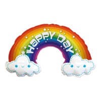 Globo de arcoiris Happy day de 99 x 35 cm