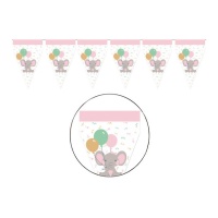 Banderín de Elephant Baby Girl